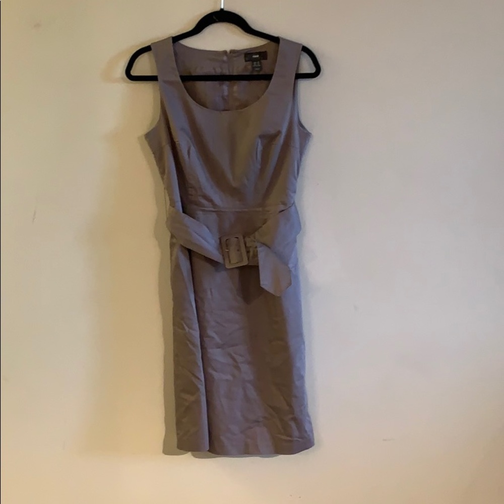 Business casual dress with belt